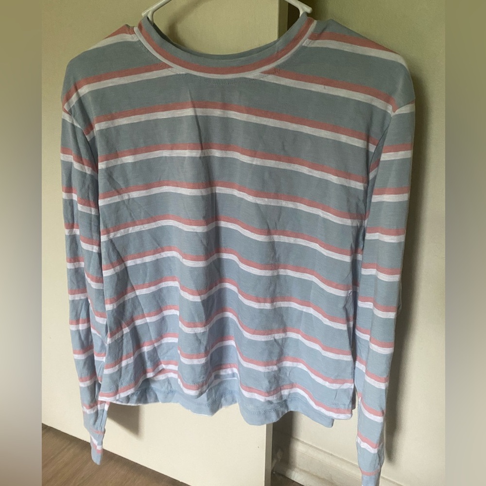 Women’s Long Sleeve Multicolored Striped Shirt